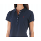 Polo classique bleu marine en coton piqué