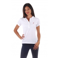 Polo classique blanc en coton piqué