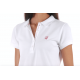 Polo classique blanc en coton piqué