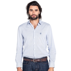 Chemise rayée bleu clair