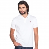 Polo classique blanc en coton piqué